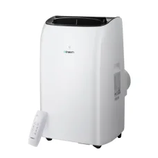 Devanti Portable Air Conditioner, White, 12000BTU, Energy-Efficient, Quiet, 3-in-1 Cooling with Remote & Timer