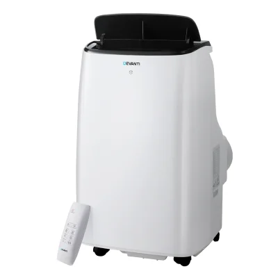 Devanti Portable Air Conditioner with WiFi Control, 7000 BTU, White - Quiet, Energy-Efficient 3-in-1 Cooling Solution