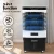 Devanti Evaporative Air Cooler, 60L, White/Blue, 61x42x120cm - 3-in-1 Cooler, Humidifier, Purifier