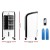 Devanti Evaporative Air Cooler Humidifier, 4L Tank, Black & White, 24x26x57cm, Energy-Efficient, Remote Control