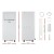 Devanti Portable Air Conditioner 7000BTU 3-in-1 Cooling Fan Dehumidifier, Remote, Timer, for 10-15m² Rooms, White