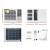 Devanti Window Air Conditioner, 1.7kW, White, 47x52x36cm, Energy Efficient Cooling, Remote Control Included