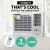 Devanti Window Air Conditioner, 1.7kW, White, 47x52x36cm, Energy Efficient Cooling, Remote Control Included