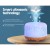 Devanti Ultrasonic Aroma Diffuser, ABS & PP, 500ml, White & Light Wood, 7-Color LED, Humidifier & Purifier Devanti Ultrasonic Aroma Diffuser, ABS & PP, 500ml, White & Light Wood, 7-Color LED, Humidifier & Purifier