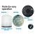 Devanti Aroma Diffuser, Glass, 240ml, Blue - 4-in-1 Ultrasonic Humidifier, Purifier, Night Light, Aromatherapy