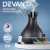Devanti 4-in-1 Aroma Diffuser 400ml Dark Wood, Ultrasonic Humidifier, Purifier, 7-Colour LED, Remote Control