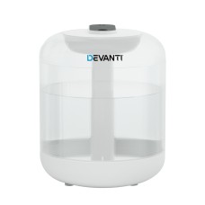 Devanti Ultrasonic Aroma Diffuser, ABS Plastic, 1L, White – Aromatherapy, Humidifier, Purifier, Night Light