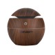 Devanti Ultrasonic Aroma Diffuser, Dark Wood, 130ml, 4-in-1 Aromatherapy, Humidifier, Purifier, LED Night Light