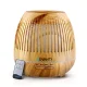 Devanti Aroma Diffuser Aromatherapy Humidifier, Wood Grain, 400ml, Light Wood, 4-in-1, LED Night Light, Quiet Operation