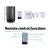 Devanti Ultrasonic Aroma Diffuser, Metal, 100ml, Black - 4-in-1 Aromatherapy, Humidifier, Purifier, Night Light