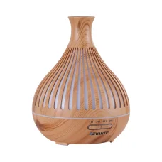Devanti Ultrasonic Aroma Diffuser 400ml, LED, Wood Grain, 3 Mist Modes, Quiet Operation, Aromatherapy Humidifier