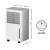 Devanti Dehumidifier and Air Purifier, Plastic, 12L/Day, White, Quiet Operation, LED Display, Washable Filter, Portable