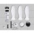Devanti 48 Inch White Ceiling Fan with DC Motor, 5 Speeds, Remote Control, Built-in LED Light, Timer & Reverse Cycle
