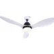 Devanti 48 Inch White Ceiling Fan with DC Motor, 5 Speeds, Remote Control, Built-in LED Light, Timer & Reverse Cycle