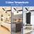 Devanti 52 Inch Black Ceiling Fan with DC Motor, 4 Blades, Remote, LED Light, Reversible Airflow & Timer