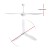 Devanti 52'' White Ceiling Fan with DC Motor, LED Light, Remote Control, 6 Speeds, Quiet Operation, Energy Efficient