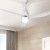 Devanti 52" Ceiling Fan with Quiet DC Motor, LED Light, Remote Control & 5 Speeds for Indoor/Outdoor Use - White