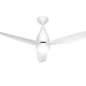 Devanti 52" Ceiling Fan with Quiet DC Motor, LED Light, Remote Control & 5 Speeds for Indoor/Outdoor Use - White