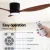 Devanti 52 Inch Dark Wood Ceiling Fan with DC Motor, Remote, 5 Speeds, LED Light & Timer – Indoor/Outdoor Use
