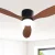 Devanti 52 Inch Dark Wood Ceiling Fan with DC Motor, Remote, 5 Speeds, LED Light & Timer – Indoor/Outdoor Use
