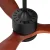 Devanti 52" Ceiling Fan with AC Motor, 3 Wooden Blades, LED Light, Remote, 3 Speeds, Quiet, Indoor/Outdoor Use