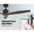 Devanti 52" Wooden Ceiling Fan, 3 Speeds, AC Motor, Remote Control, Dark Wood, Quiet, Energy-Efficient, Indoor/Outdoor