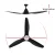Devanti 64 Inch Ceiling Fan Black DC Motor with LED Light and Remote, 5 Speeds, Reverse Cycle, Indoor Outdoor