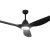 Devanti 64 Inch Ceiling Fan Black DC Motor with LED Light and Remote, 5 Speeds, Reverse Cycle, Indoor Outdoor