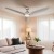 Devanti 64 Inch Ceiling Fan DC Motor with LED Light and Remote, 3 Blades, 5 Speeds, Silver, Indoor/Outdoor Use