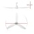 Devanti 64 Inch Ceiling Fan DC Motor with LED Light, Remote Control, 5 Speeds, Reverse Mode, White, Indoor/Outdoor Use