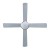 Devanti 52" Silver Ceiling Fan w/AC Motor, LED Light & Remote - 3 Speeds, Reverse Mode, Quiet Operation, 1-Year Warranty