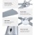 Devanti 52" Silver Ceiling Fan w/AC Motor, LED Light & Remote - 3 Speeds, Reverse Mode, Quiet Operation, 1-Year Warranty