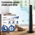 Devanti 93cm Tower Fan Oscillating 3 Speeds with Remote, Touch Panel, 7.5h Timer, Slim Black Design, 50W Power