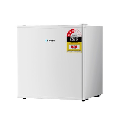 Devanti Bar Fridge, 48L, White - Compact & Eco-Friendly Mini Refrigerator for Home, Office, Caravan & More Devanti Bar Fridge, 48L, White - Compact & Eco-Friendly Mini Refrigerator for Home, Office, Caravan & More