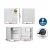 Devanti Bar Fridge, 48L, White - Compact & Eco-Friendly Mini Refrigerator for Home, Office, Caravan & More