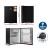 Devanti 70L Black Bar Fridge - Portable, Energy-Efficient, Eco-Friendly with Chiller Compartment, 6 Temp Levels