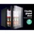 Devanti 46L Bar Fridge, Glass Door Black - Compact, Energy-Efficient, 5 Settings, Eco-Friendly, Adjustable Shelves
