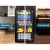 Devanti 98L Black Bar Fridge with Glass Door, Adjustable Shelves, LED Light, Lock, and Eco-Friendly Refrigerant