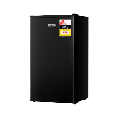 Devanti Bar Fridge, Black, 95L, Portable & Energy-Efficient, Adjustable Temp Levels, Eco-Friendly for Indoor/Outdoor Use