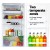 Devanti Bar Fridge, White, 95L - Compact & Portable, Energy-Efficient with Twin Temperature Zones & Eco-Friendly Design