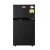 Devanti 80L Bar Fridge Mini Freezer, Black, Twin Temperature Zones, 6-Level Control, Energy Efficient, LED Light