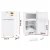 Devanti 80L Bar Fridge Mini Freezer White, Energy Efficient, Dual Zone, 6 Level Temp Control, LED, Crisper Drawer