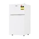 Devanti 80L Bar Fridge Mini Freezer White, Energy Efficient, Dual Zone, 6 Level Temp Control, LED, Crisper Drawer