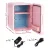 Glacio 4L Pink Mini Fridge: Skincare Beauty Cooler & Warmer with LED Mirror, Dual Power, Quiet & Portable Design