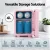 Glacio 4L Pink Mini Fridge: Skincare Beauty Cooler & Warmer with LED Mirror, Dual Power, Quiet & Portable Design