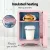 Glacio 4L Pink Mini Fridge: Skincare Beauty Cooler & Warmer with LED Mirror, Dual Power, Quiet & Portable Design