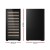 Devanti Wine Fridge Cooler, Metal, 66-Bottle Capacity, Black, 49.5x60x104cm, UV Glass, Digital Control, No-Frost