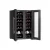 Devanti Dual Zone Wine Fridge Cooler, 24 Bottle Capacity, UV-Resistant, Silent Operation, Digital Control, Black
