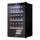 Devanti Wine Fridge Cooler, Black, 34 Bottles, 80L, Compression Cooling, UV-Resistant Glass, Touch Control