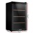 Devanti Wine Fridge Cooler, Black, 34 Bottles, 80L, Compression Cooling, UV-Resistant Glass, Touch Control